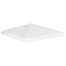 vidaXL Copertura Superiore per Gazebo a 2 Strati 310 g/m² 3x3 m Bianca
