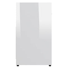 Armadio da bagno, 60 x 33 x 58 cm, colore: bianco lucido