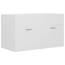 vidaXL Set Mobili da Bagno 2 pz Bianco in Legno Multistrato