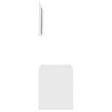 vidaXL Set Mobili da Bagno 2 pz Bianco in Truciolato