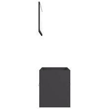 vidaXL Set Mobili da Bagno 2 pz Grigio in Truciolato