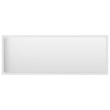 vidaXL Set Mobili da Bagno 2 pz Bianco Lucido in Truciolato