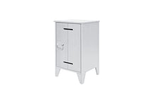 Woood Kluis-Comodino, Legno, Grigio Cemento, 63.5 x 37 x 35 cm