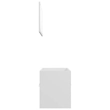 vidaXL Set Mobili da Bagno 2 pz Bianco in Legno Multistrato