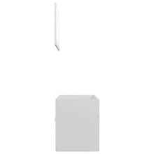 vidaXL Set Mobili da Bagno 2 pz Bianco Lucido in Truciolato