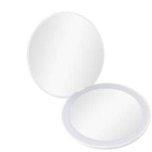 WXL Specchi da Tavolo Specchio per Il Trucco Portatile Portatile Specchio cosmetico con Specchio Ricaricabile Leggera Compatto 1x Specchio Pieghevole Specchio Trucco con LED (Color : 10X White)