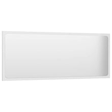 vidaXL Set Mobili da Bagno 2 pz Bianco Lucido in Truciolato