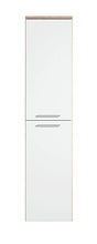 Saturnus, Armadietto da bagno, 130 cm, in rovere bianco