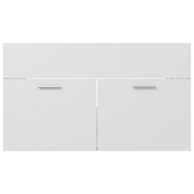 vidaXL Set Mobili da Bagno 2 pz Bianco in Truciolato