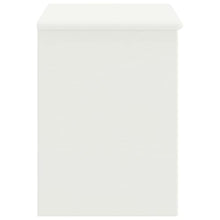 vidaXL Comodino Bianco 35x30x40 cm in Legno Massello di Pino