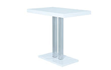 Inter Link Lafayette Tavolo Bar, Legno, Bianco, 80 x 120 x 110 cm