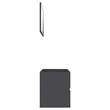 vidaXL Set Mobili da Bagno 2 pz Grigio in Truciolato