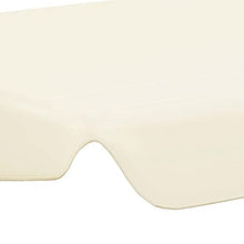 Oushome Baldacchino per Dondolo Giardino Crema 226x186 cm 270 g/m2