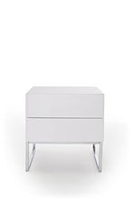 Robas Lund Comodino, Bianco, BxHxT 50x50x40 cm