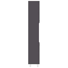 vidaXL Armadio da Bagno Grigio 30x30x179 cm in Truciolato