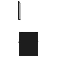 vidaXL Set Mobili da Bagno 2 pz Nero in Truciolato