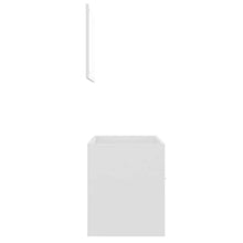 vidaXL Set Mobili da Bagno 2 pz Bianco in Truciolato