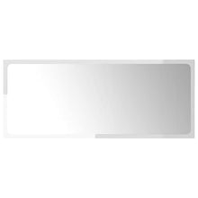 vidaXL Set Mobili da Bagno 2 pz Bianco Lucido in Legno Multistrato