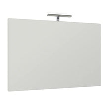 GIULIA LUCE GTBURG - Specchio Rettangolare Reversibile a Parete 100x70 + Lampada LED 7 watt