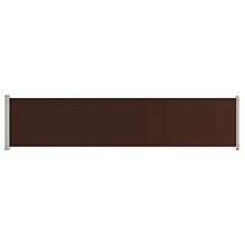 vidaXL Tenda Laterale Retrattile per Patio 140x600 cm Marrone