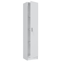 13Casa Kawai A1 - Armadio multiuso, Melamina, Bianco, 37 x 37 x 180 cm