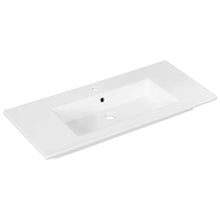 FACKELMANN B.Perfekt - Set di mobili da bagno 3 pezzi, con lavabo in ceramica da appendere, 100 cm e armadietto a specchio a LED