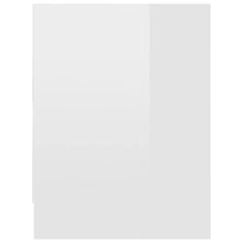 vidaXL Comodini 2 pz Bianco Lucido 40x30x40 cm in Truciolato