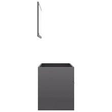 vidaXL Set Mobili da Bagno 2 pz Grigio Lucido in Truciolato