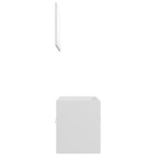 vidaXL Set Mobili da Bagno 2 pz Bianco in Truciolato