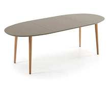 Kave Home - Oqui Tavolo allungabile Ovale 140-220 cm Marrone