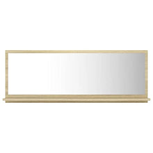 vidaXL Specchio da Bagno Rovere Sonoma 100x10,5x37 cm in Truciolato
