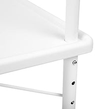 PrimeMatik - Tavolo Rettangolare in Polipropilene per Balcone 52x40cm Bianco
