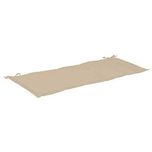 UnfadeMemory Cuscino per Panca da Giardino Beige 150x50x3 cm