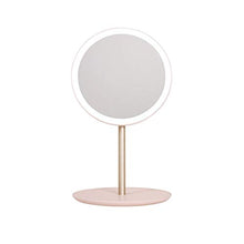 dhcsf Specchio per Il Trucco Portatile Pieghevole LED Desktop Desktop Specchio con Lampada Travel Storage Travel Trucco Stonepless Dimming