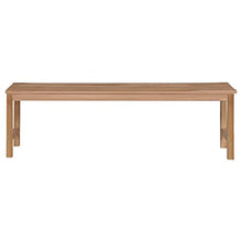 vidaXL Panca da Giardino con Cuscino Rosso 150 cm Legno di Teak