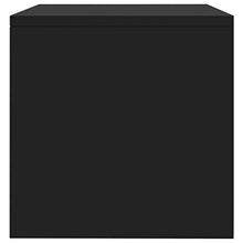 SKM Comodini Neri 2 pz 40x30x30 cm in Truciolato A