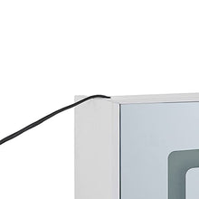 Beliani Moderno Armadietto a Muro da Bagno Nero a Specchio 88 x 40 x 35 cm Condor