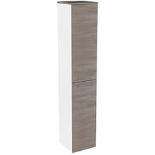 FACKELMANN - Set di mobili da bagno, 5 pezzi, colore: Marrone Lima - Specchio da bagno con lavabo in ceramica, 60 cm e LED