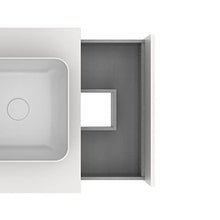 AMIZUVA NIWA TOP Mueble+Lavabo 1 Cajón 1 Hueco Blanco Brillo
