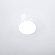 Lavabo da appoggio rotondo in ceramica per bagno, 40,5 cm, bianco