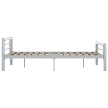vidaXL Giroletto Grigio e Bianco in Metallo 120x200 cm