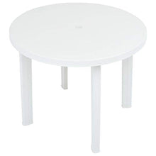 E E-NICES Tavolo da Giardino Bianco 89 cm in Plastica