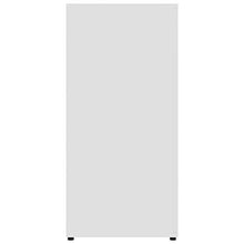 Credenza moderna con cassetto e ripiani 80 x 36 x 75 cm, mobile ausiliare con ante comò, bianco