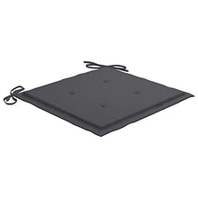 vidaXL Set da Pranzo Giardino Pieghevole 3 pz Cuscino Massello di Teak