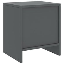 vidaXL Comodini 2 pz Grigio Scuro 35x30x40 cm in Pino Massello