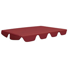 vidaXL Baldacchino per Dondolo Giardino Rosso Vino 226x186 cm 270 g/m²