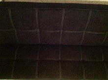 Bagno Italia Divano Letto 3 posti Microfibra Nero Stile Moderno recrinabile da Soggiorno divani Design Modello Veronica I - Arredi Casa