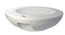 1 lavabo rotondo in ceramica 46 cm L 46 cm B