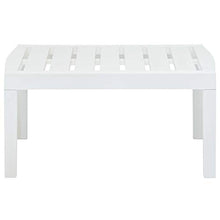 E E-NICES Tavolo da Salotto per Giardino Bianco 78x55x38 cm in Plastica