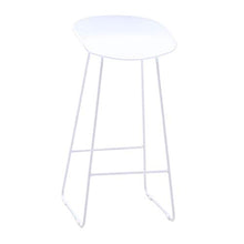 MJY High-End Bar Stool Moda Ferro battuto Bar Stool Cucina Colazione sedia Torna poggiapiedi Design Bianco (Altezza seduta: 75cm)